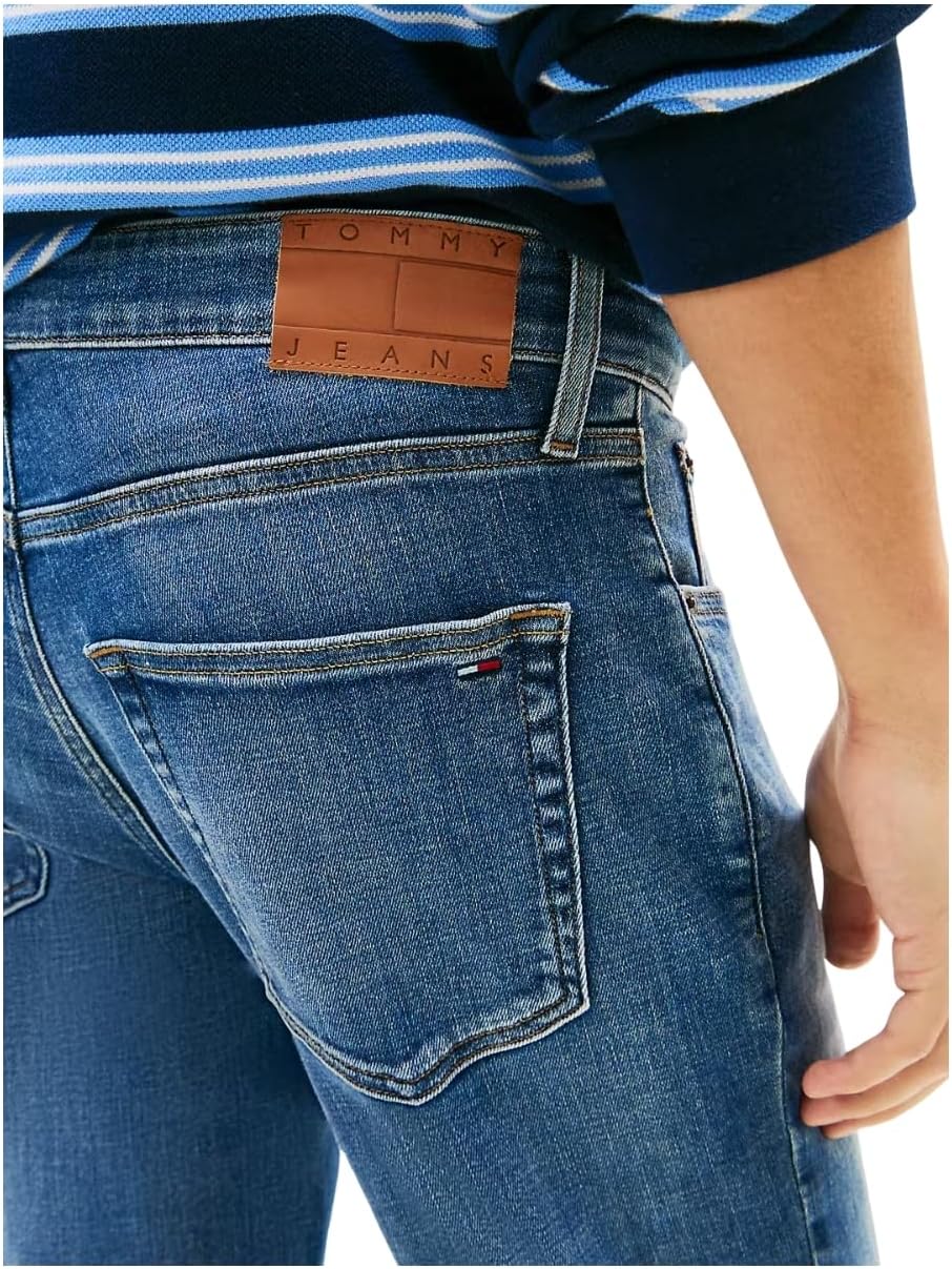 Detalle 1 de Tommy Jeans Scanton Slim BJ1231 DM0DM22960 uomo, jeans sottile