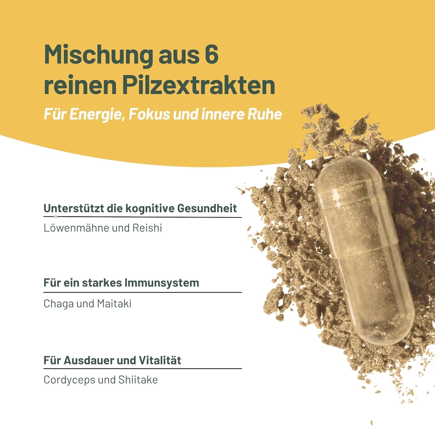 Thumbnail 2 de Vegan Vitality Pilz Komplex 120 Kapseln