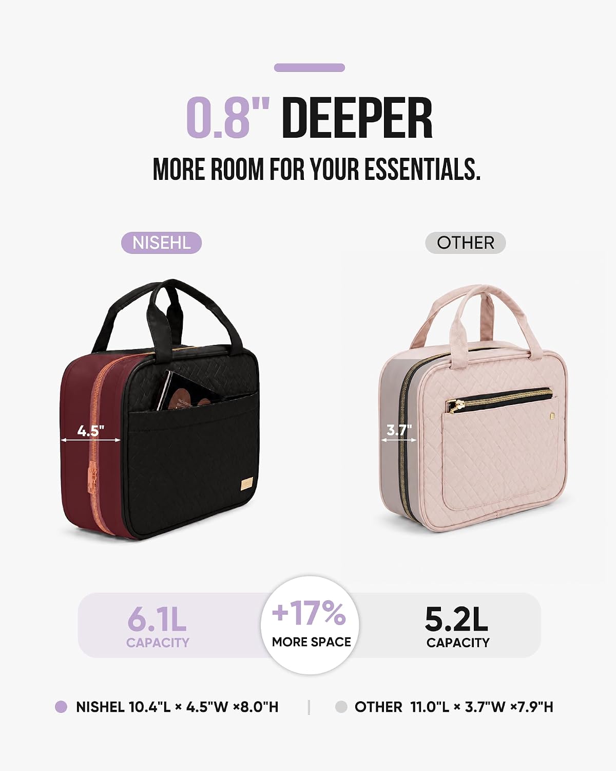 Thumbnail 4 de NISHEL Travel Toiletry Bag Medium for Women