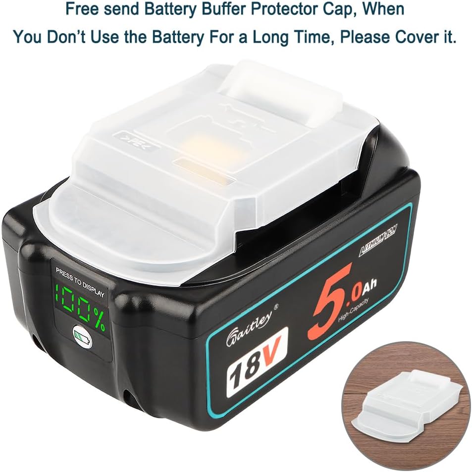 Detalle 2 de Makita 18V 5.0Ah replacement battery for power tools