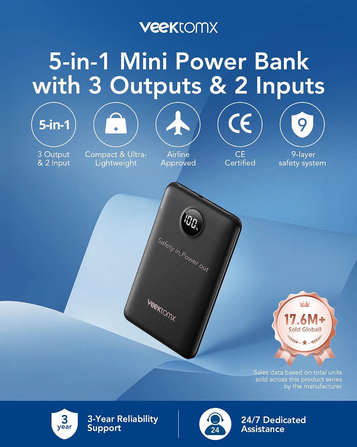 Detalle 2 de Batería Externa 10000mAh PD 22.5W