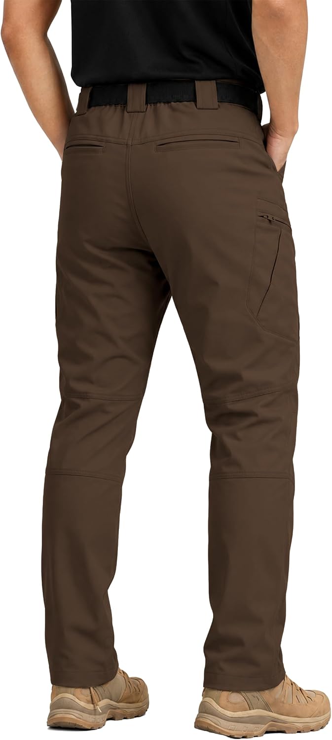 Detalle 2 de Pillxter Men's Stretch Tactical Pants, 4-Way Stretch, 6 Pockets, Water-Resistant