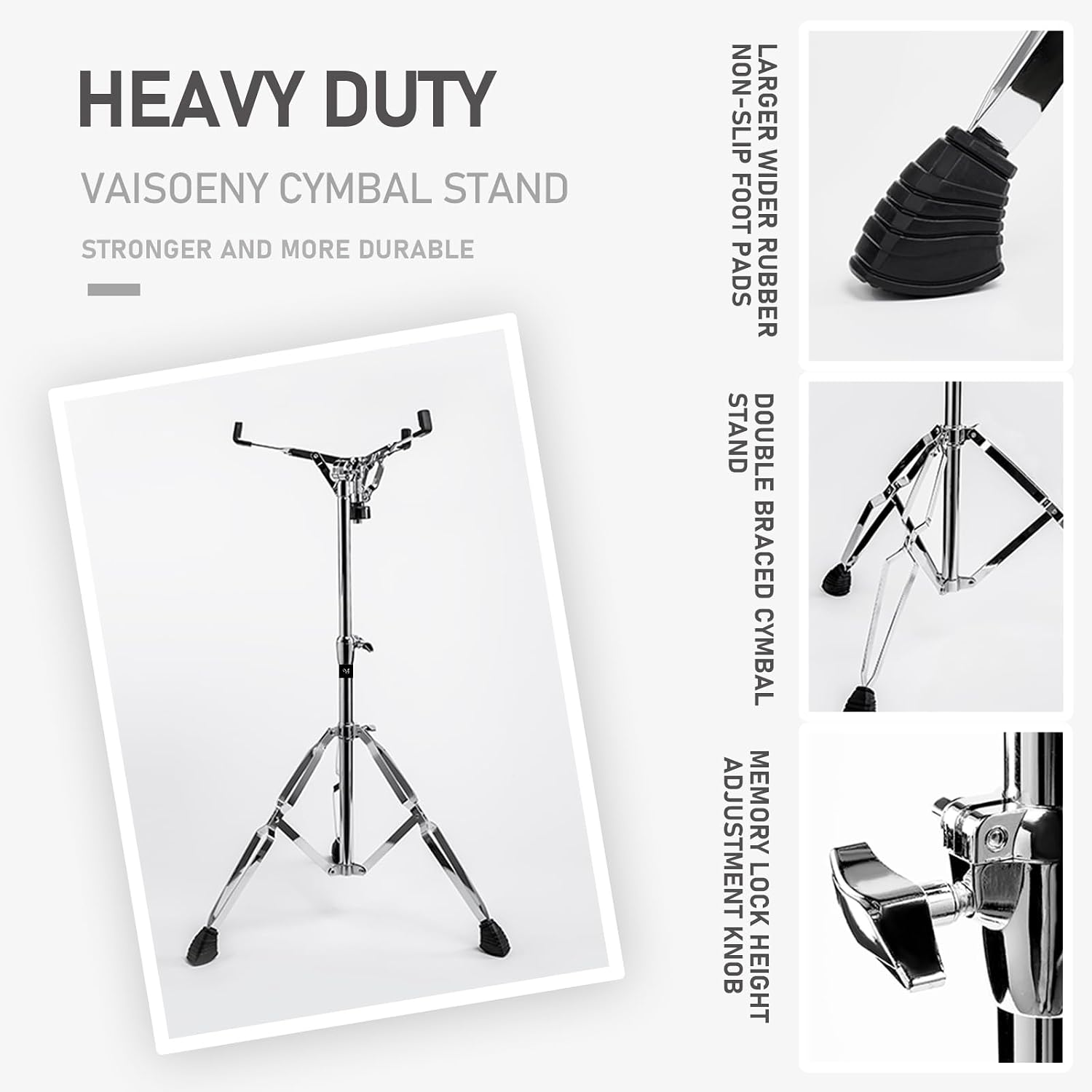Thumbnail 4 de Vaisoeny Snare Drum Stand, Stainless Steel
