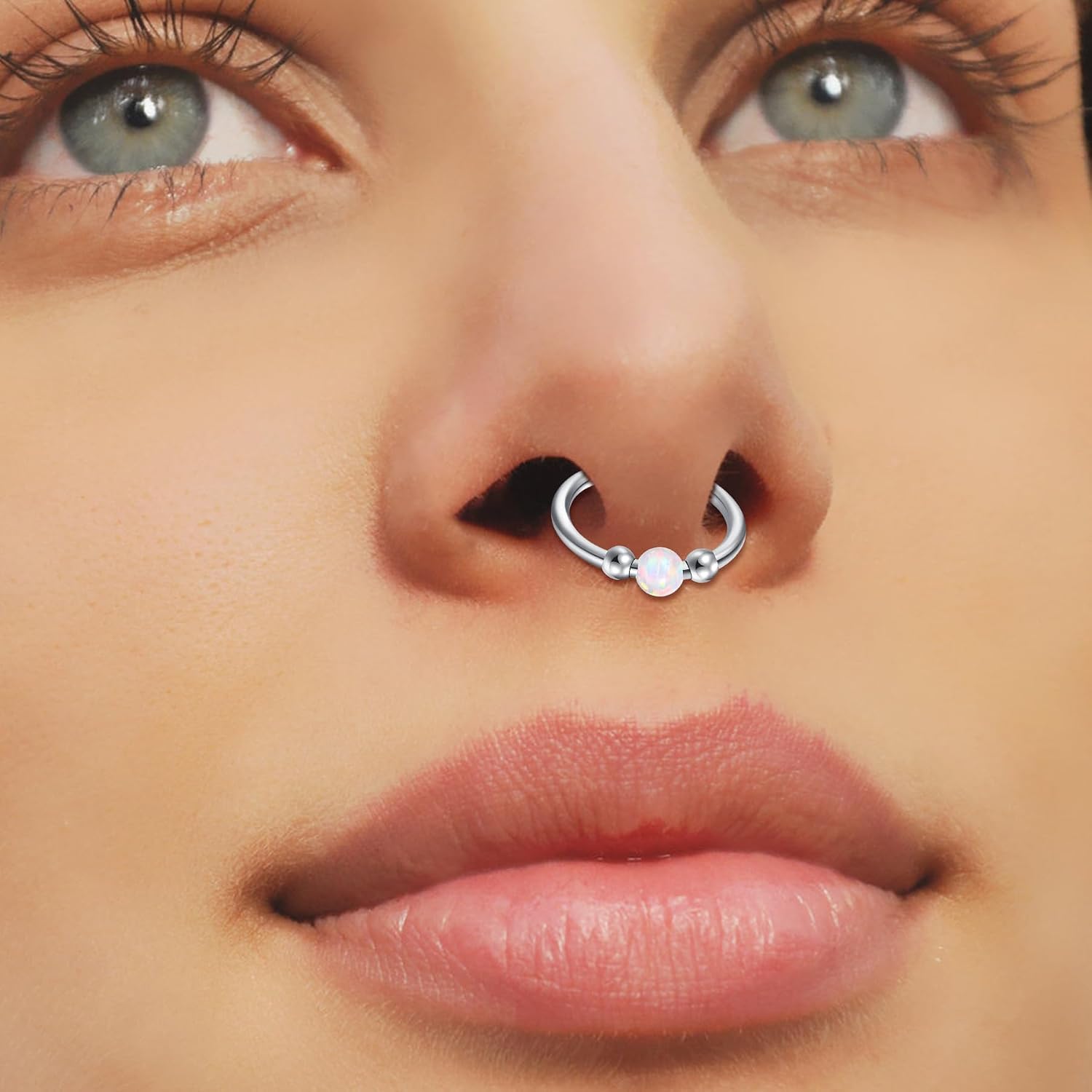 Thumbnail 3 de Nasenring Septum Clicker 4 Stück 16G 8 mm