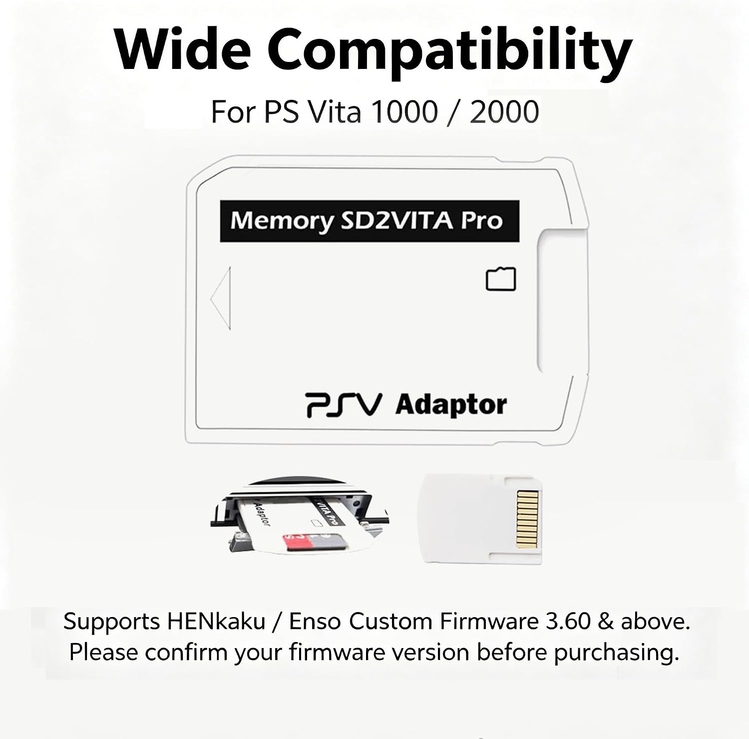 Thumbnail 1 de Theokveni SD2Vita V6.0 PSVita用ゲームスロットアダプター microSD対応