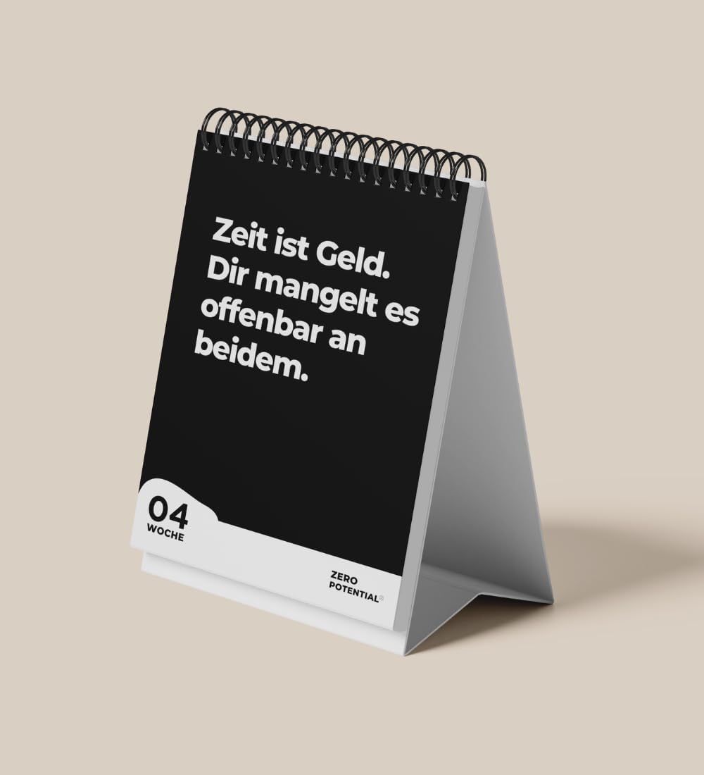 Detalle 2 de Demotivierender Kalender 2025 A6 📅