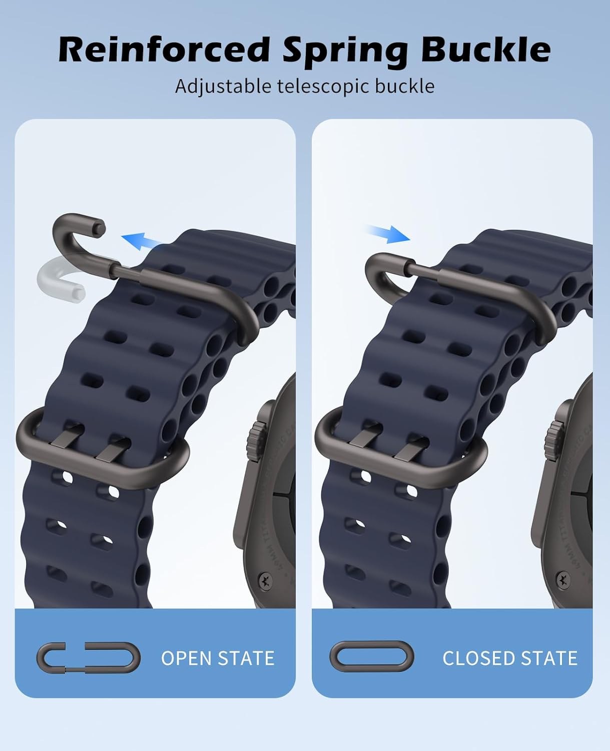 Thumbnail 3 de TiMOVO Ocean Strap silicone watch band for Apple Watch Ultra 3/2/1 (49mm)