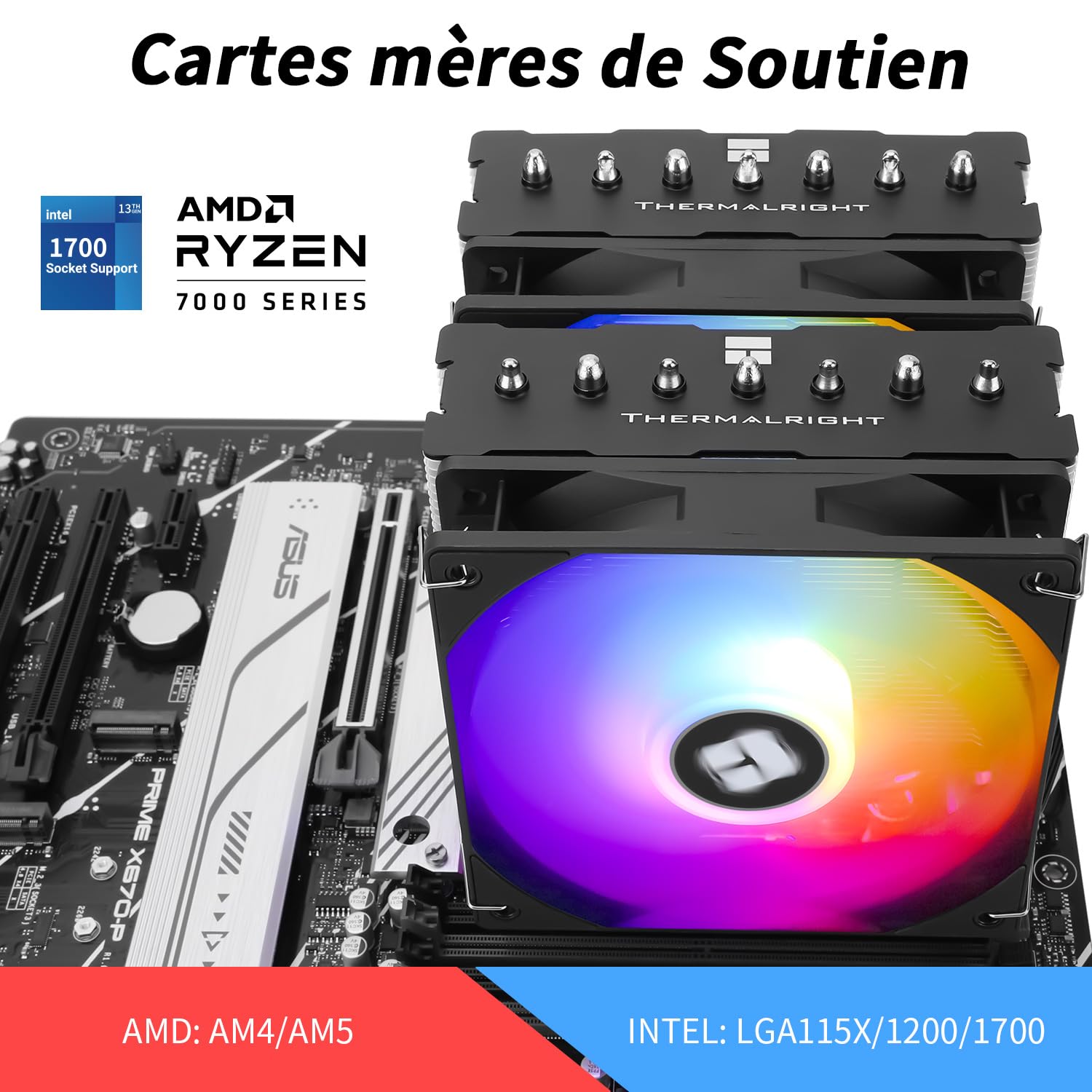 Detalle 2 de Thermalright Phantom Spirit 120SE CPU-Luftkühler 154mm