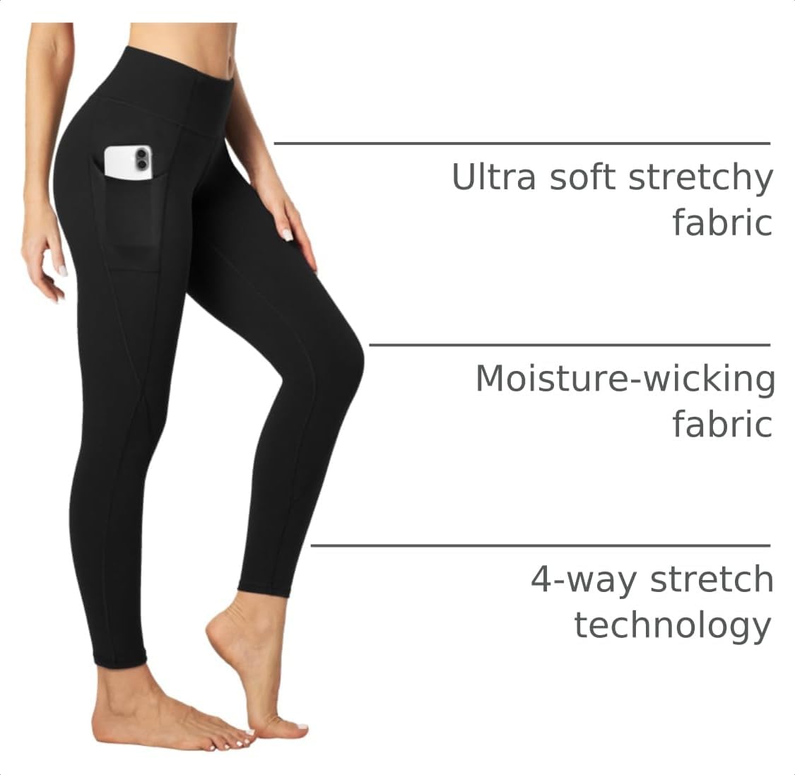 Thumbnail 4 de Heathyoga Leggings High-Waisted Tummy Control