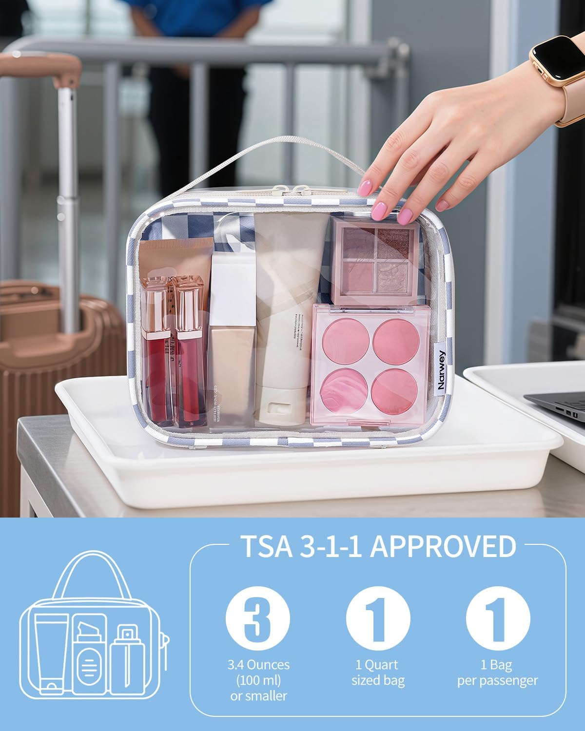 Detalle de Narwey Clear Toiletry Bag PVC