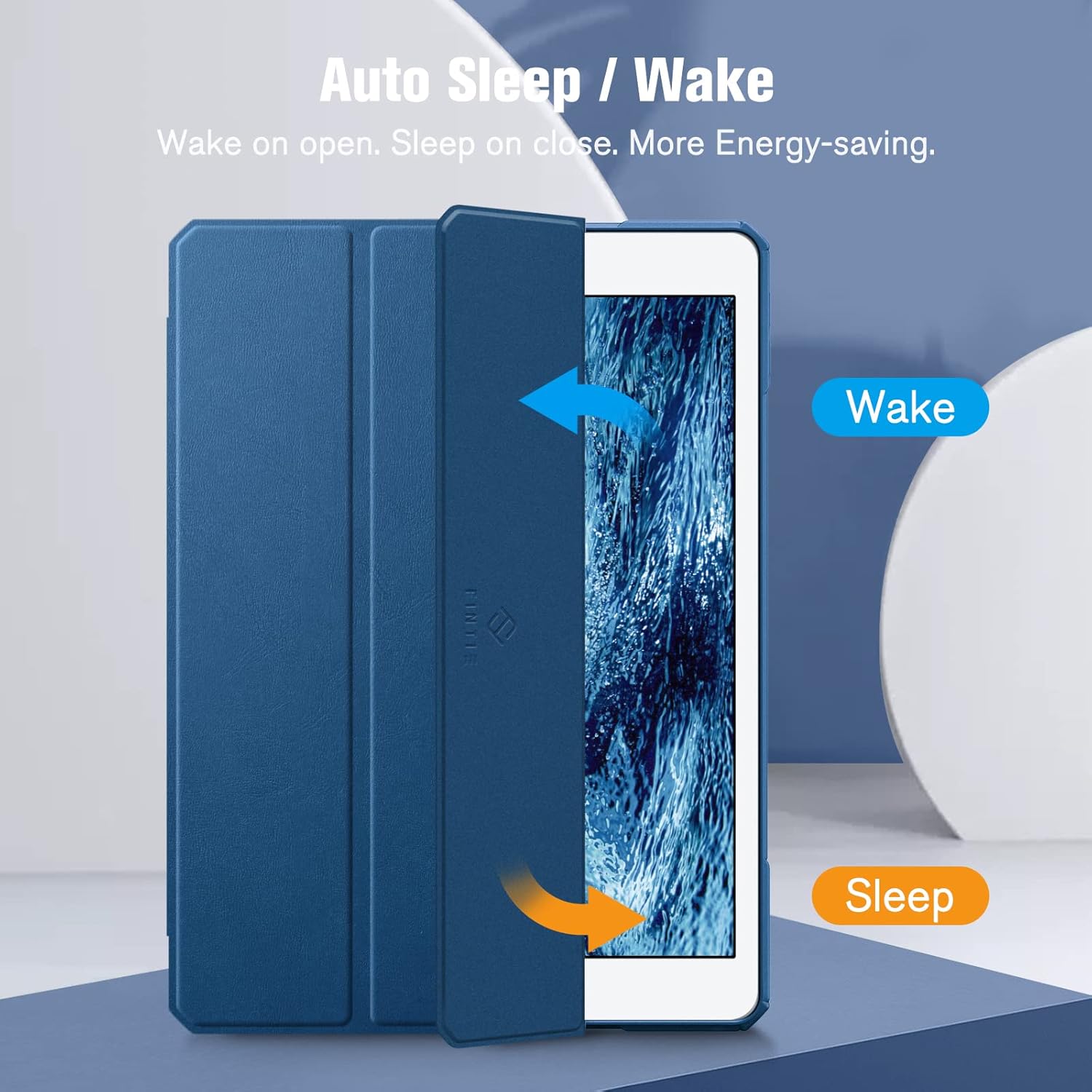 Thumbnail 2 de FINTIE Hybrid Hülle für 10,2‑Zoll iPad (9. Gen. 2021 / 8. Gen. 2020 / 7. Gen. 2019) mit Stifthalter – stoßfeste Schutzhülle, blau