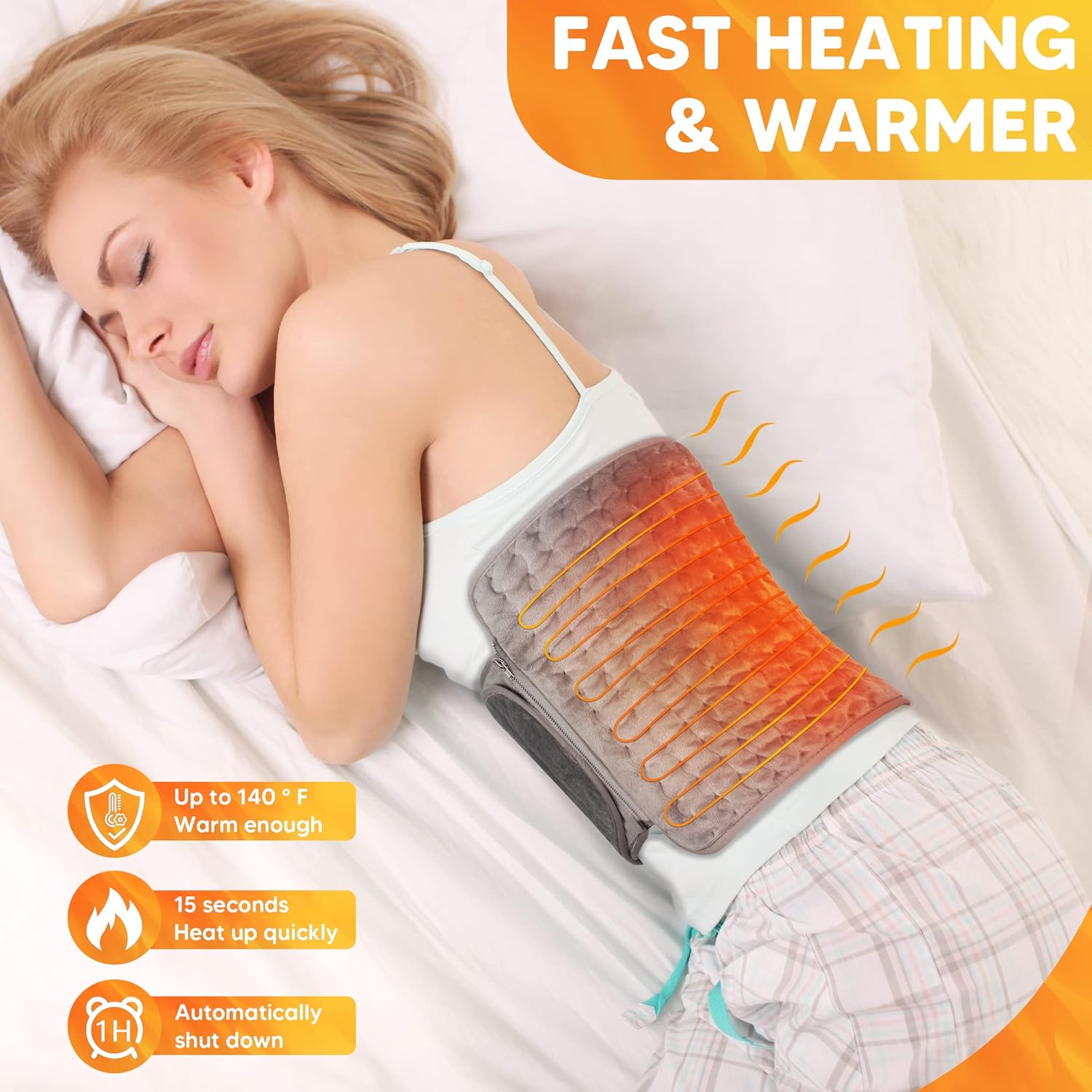 Thumbnail 5 de Aisutha Soft Heating Pad 12" x 48" for back relief ♨