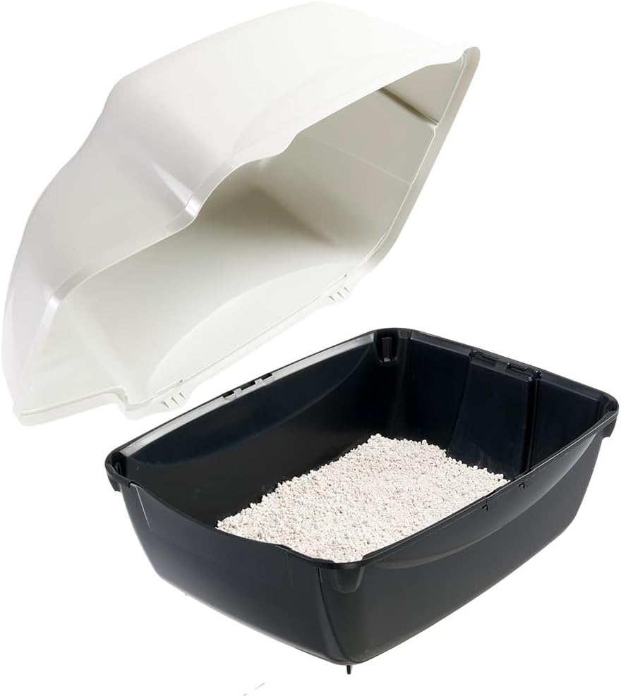 Detalle 2 de Ferplast Cosmic Outdoor covered cat litter box 🐱