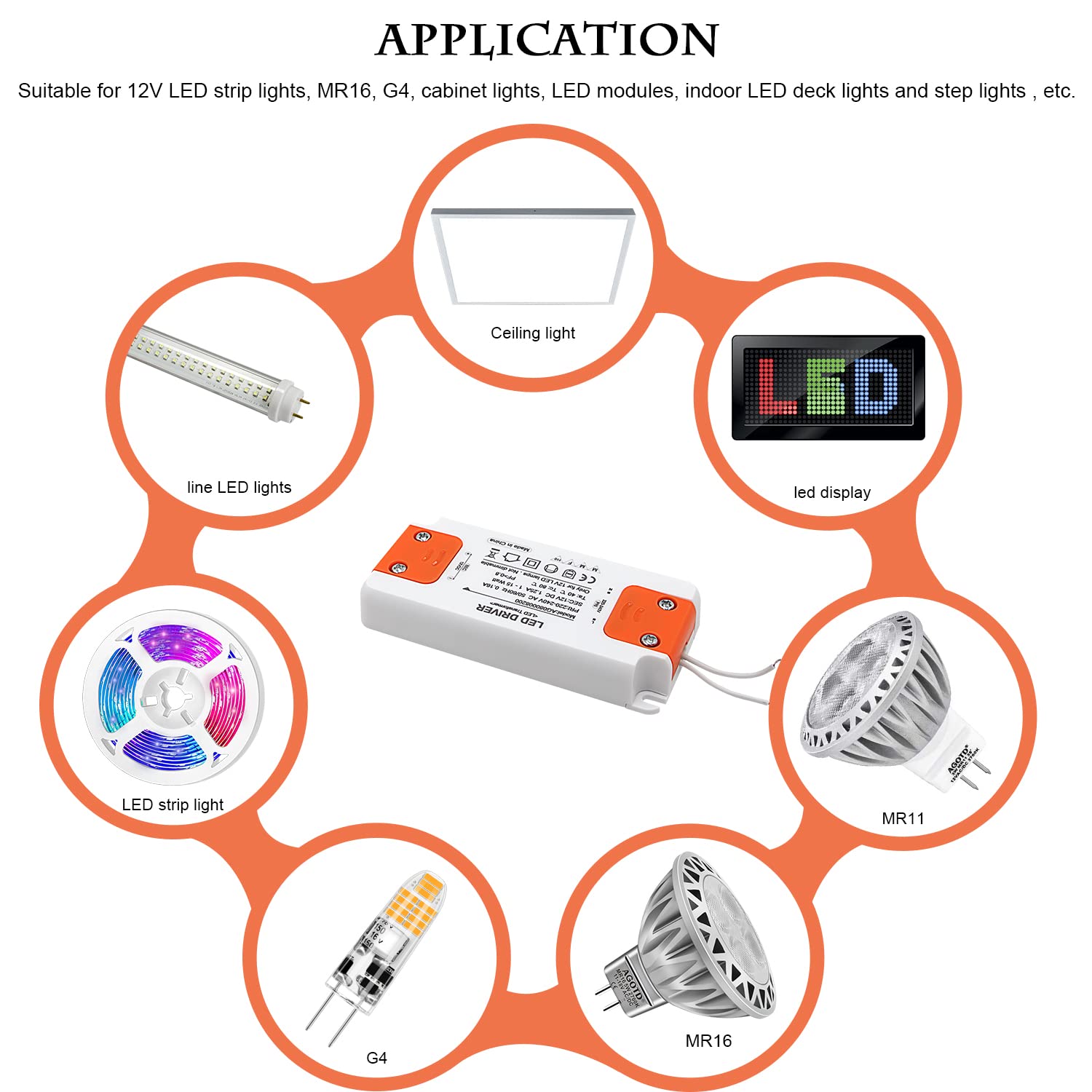 Detalle 1 de AGOTD Transformateur LED 12V 15W