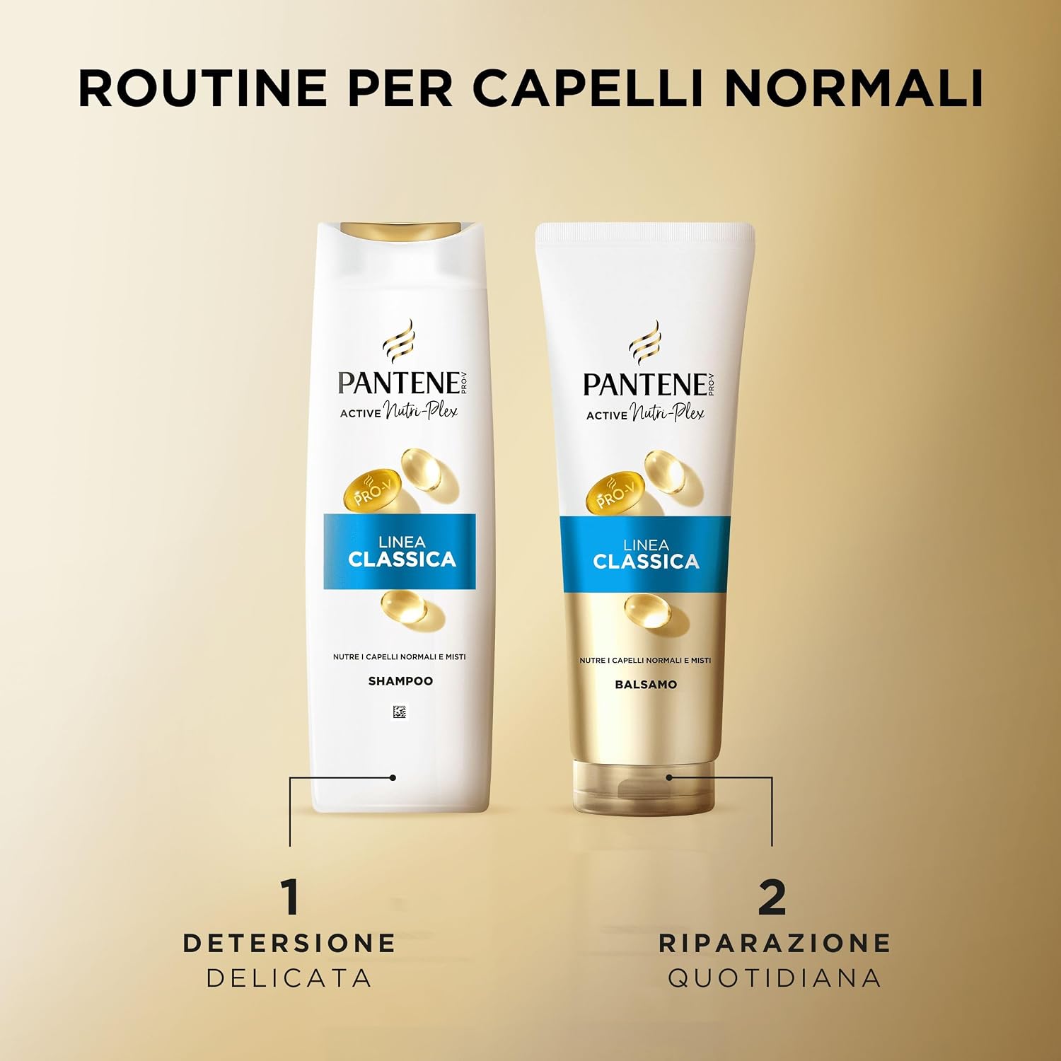 Detalle de Pantene PRO-V Shampoo Linea Classica 6x300ml per Capelli Normali e Misti: protezione dei legami e detersione delicata