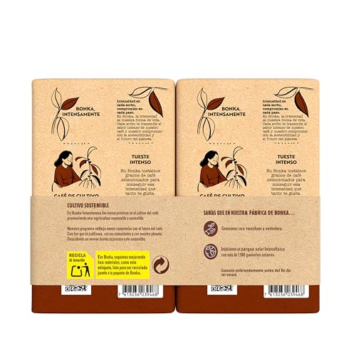 Detalle 1 de Bonka Café Molido Natural 2 x 500 g Pack Ahorro