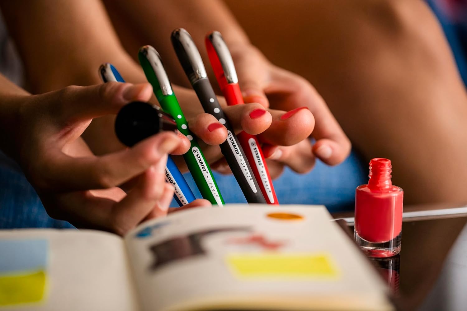 Thumbnail 4 de Roller STABILO Worker+ Colorful con Estuche de 4 Colores ✍️