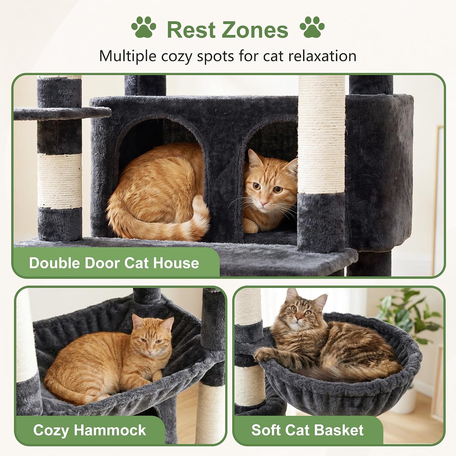 Detalle de Heybly Cat Tree 80-Inch