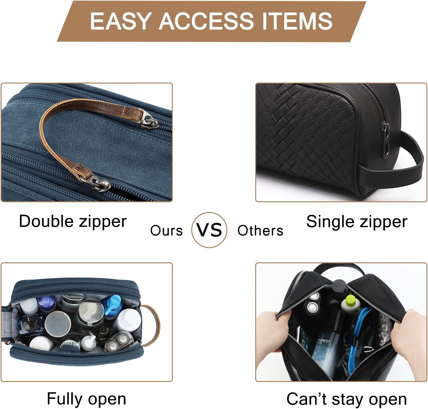 Thumbnail 4 de BAGSMART Toiletry Bag 10.6 in canvas