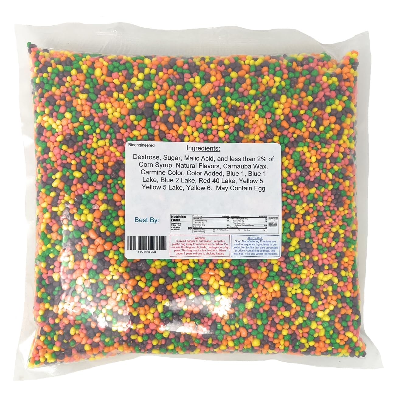Detalle 2 de YANKEETRADERS Mini Rainbow Fruit Candy, 44 Ounce Assorted Bulk Bag
