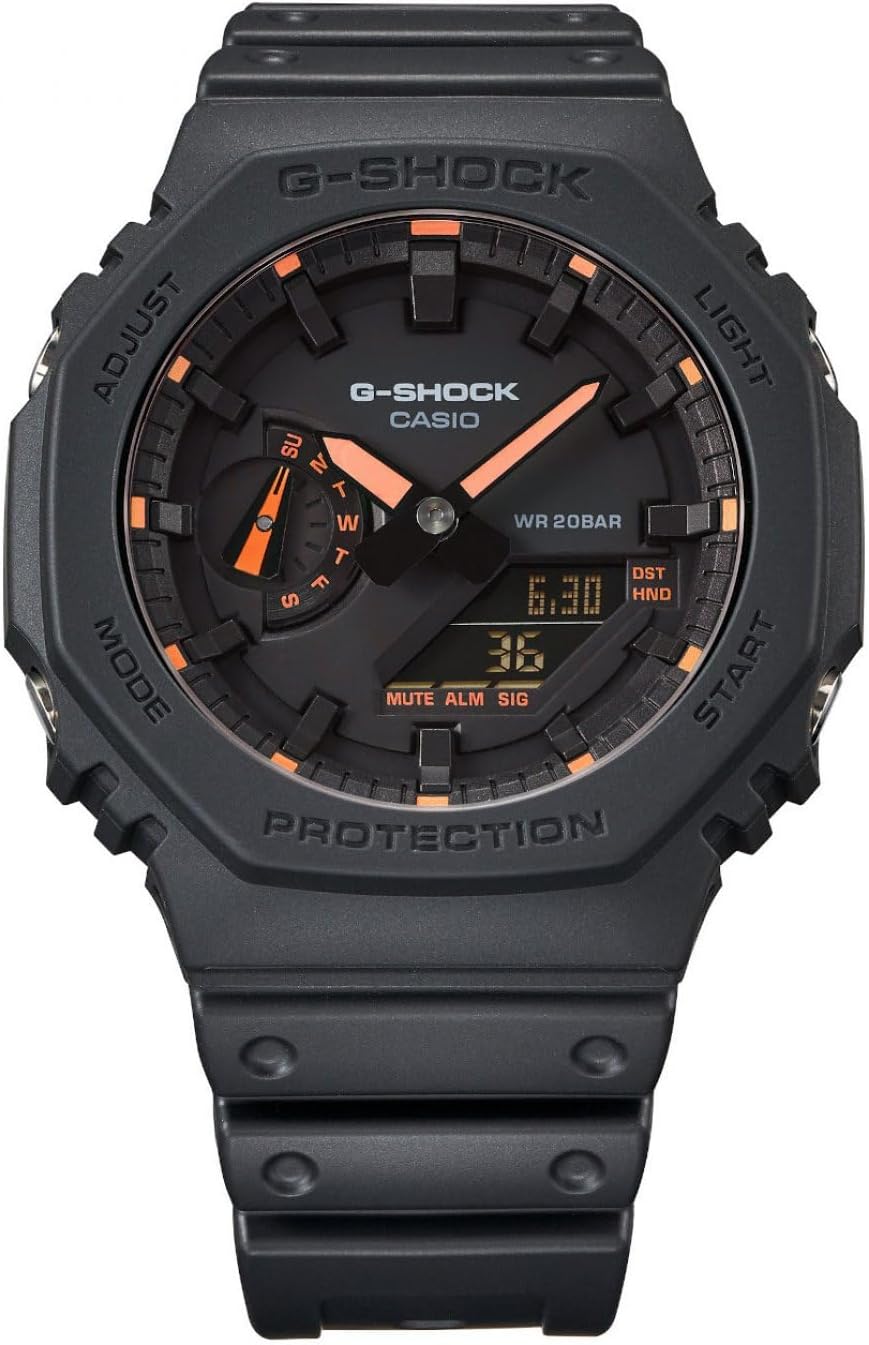 Detalle de Casio G-Shock GA-2100-1A4ER de resina y carbono para hombre (CA.GA-2100-1A4ER)