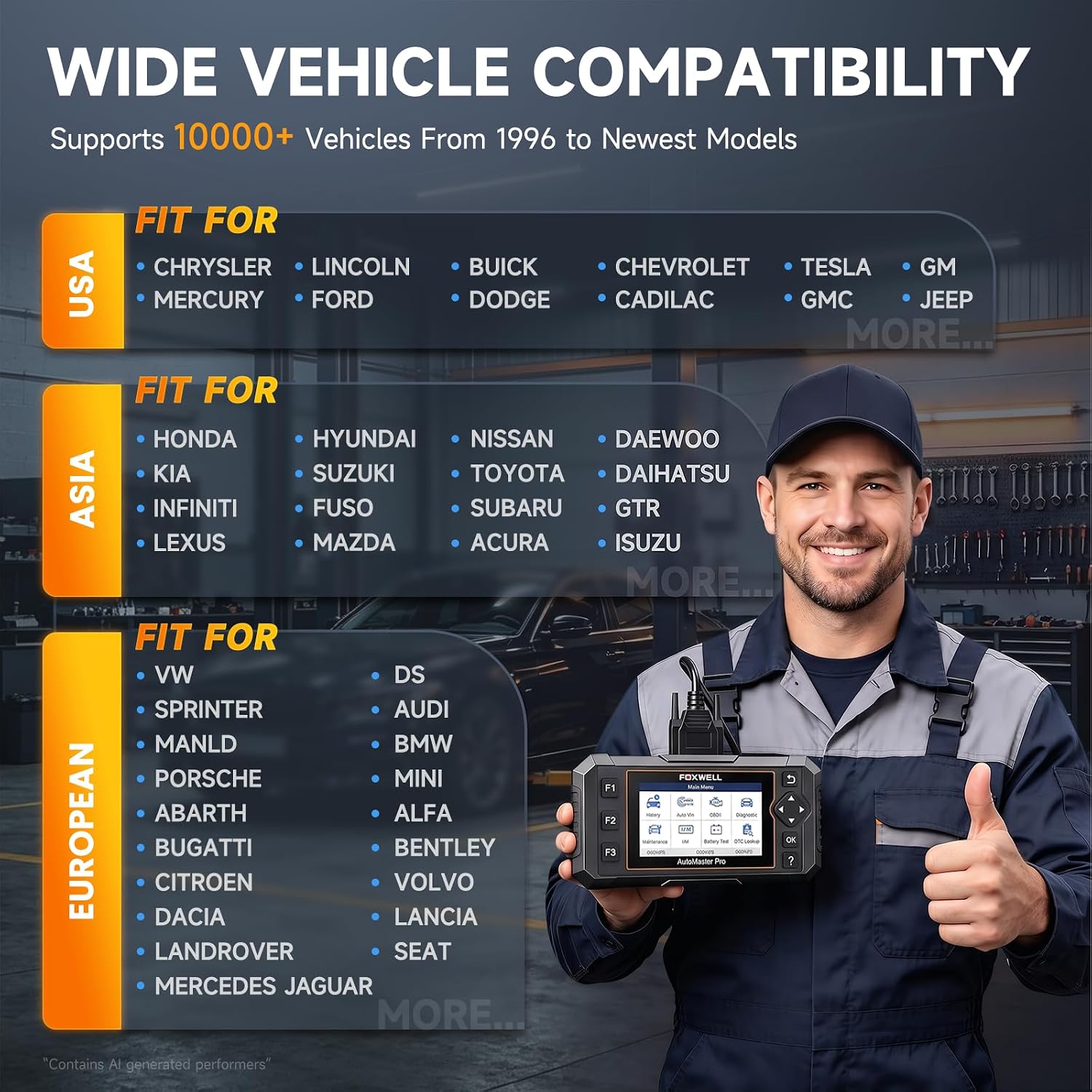Thumbnail 6 de FOXWELL NT624 Elite OBD2 Scanner 8 Resets