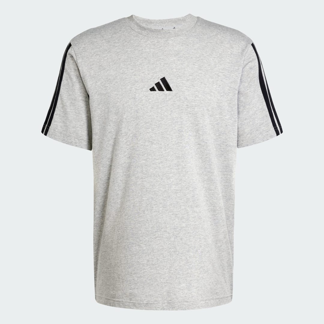Thumbnail 3 de Camiseta Essentials Single Jersey 3 bandas de Adidas - Gris
