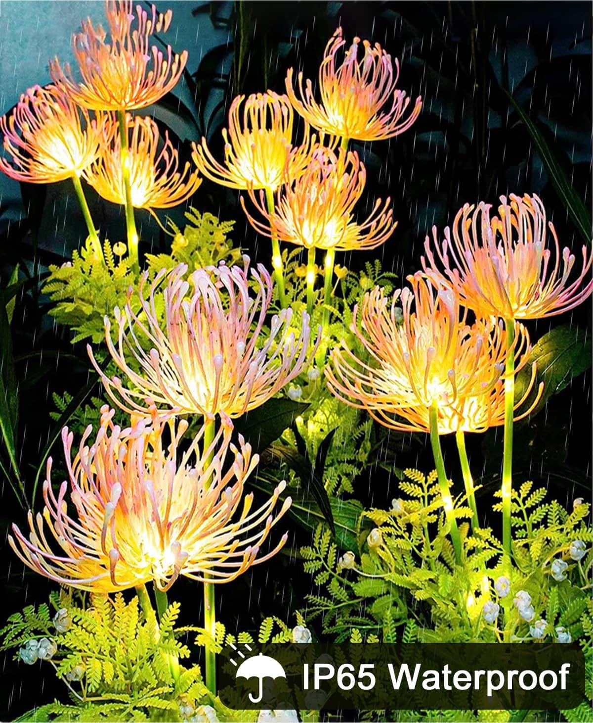 Thumbnail 5 de Joysing: luci solari a forma di fiore per giardino all'aperto, confezione da 2 – LED floreali impermeabili