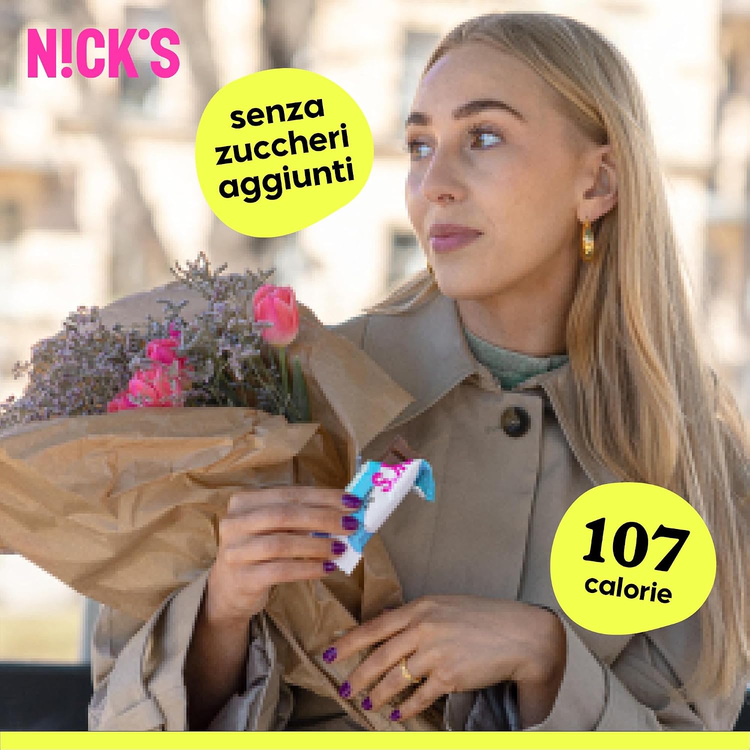 Detalle de N!CK'S Barrette Keto 1,1 g 🍫