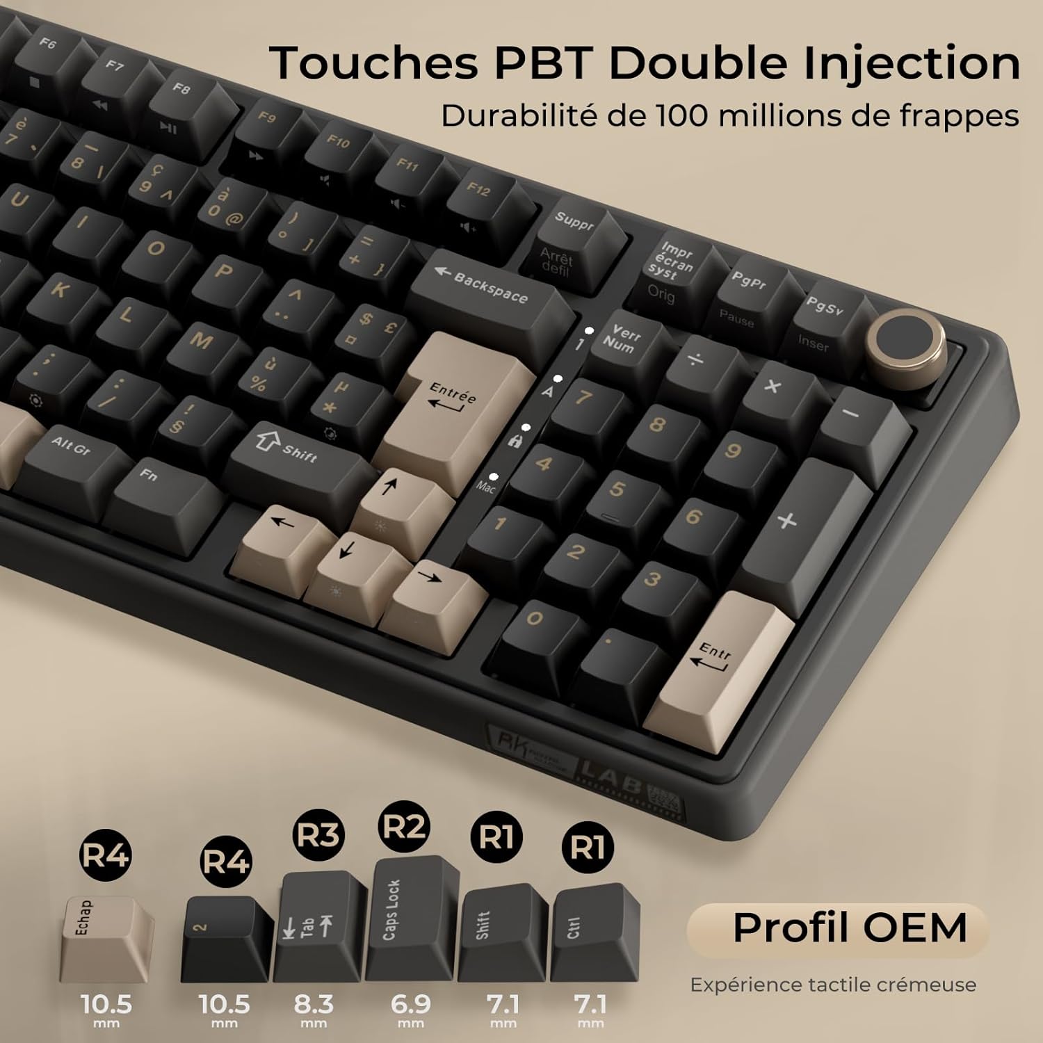 Thumbnail 3 de RK ROYAL KLUDGE R98 Pro clavier mécanique 96% AZERTY 🎧