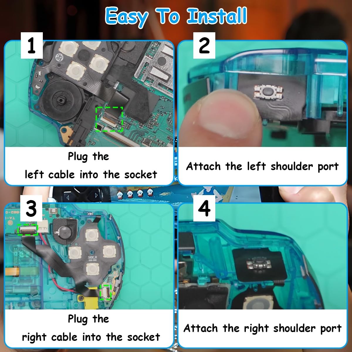 Thumbnail 6 de ZHUROUPU Direction Cross Button Replacement Left Key & Right Keypad Flex Cable for PSP (TA-095)