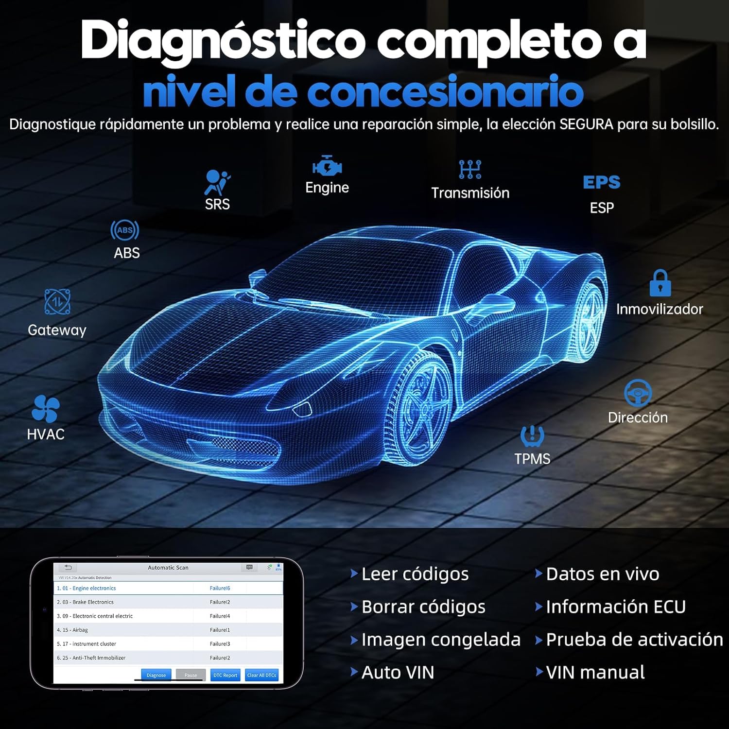 Thumbnail 4 de XTOOL Anyscan A30M OBD2 diagnóstico 26 servicios