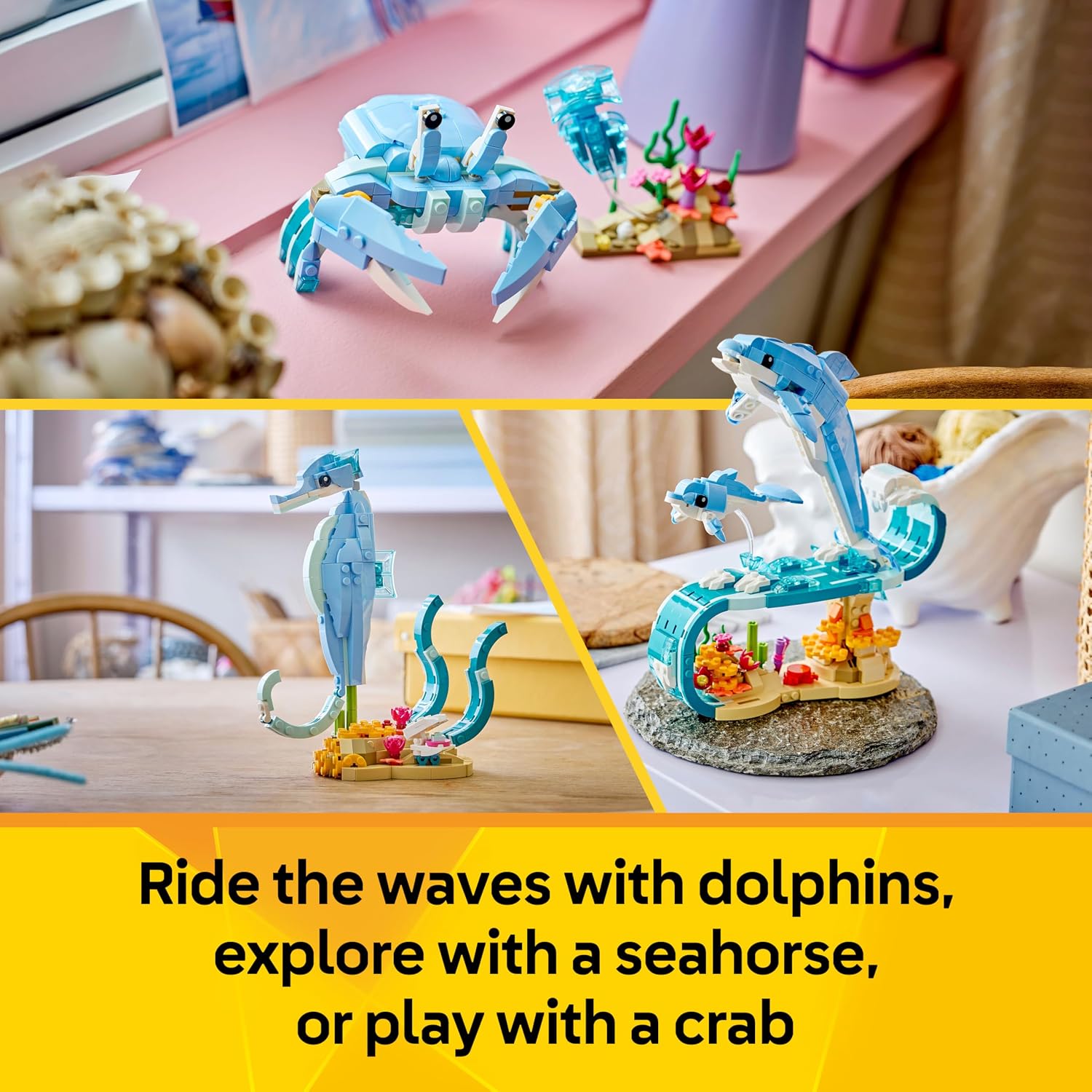 Detalle de LEGO 31385 Sea Animals 3in1 Dolphin Set