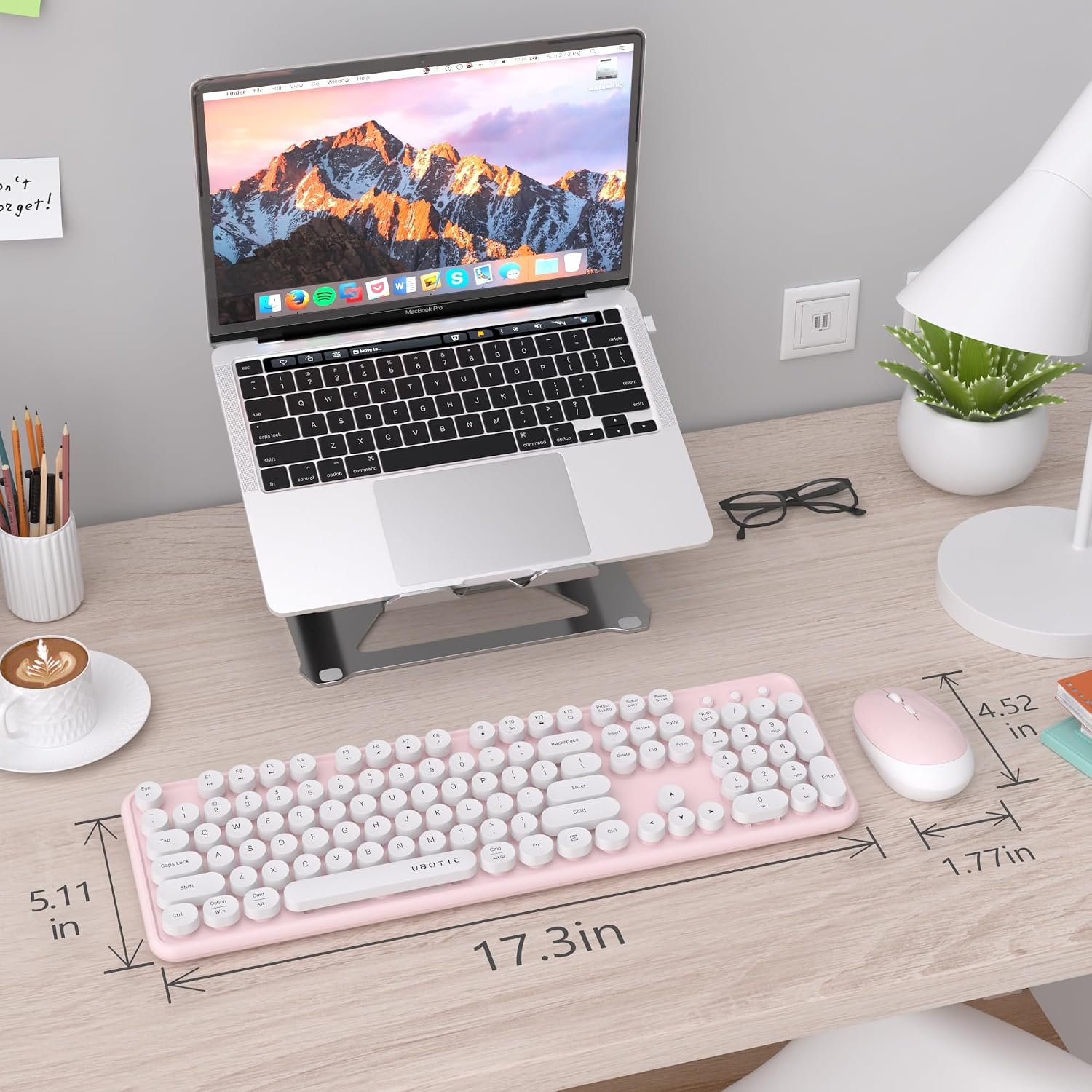 Thumbnail 5 de UBOTIE Colorful Wireless Keyboard and Mouse Combo