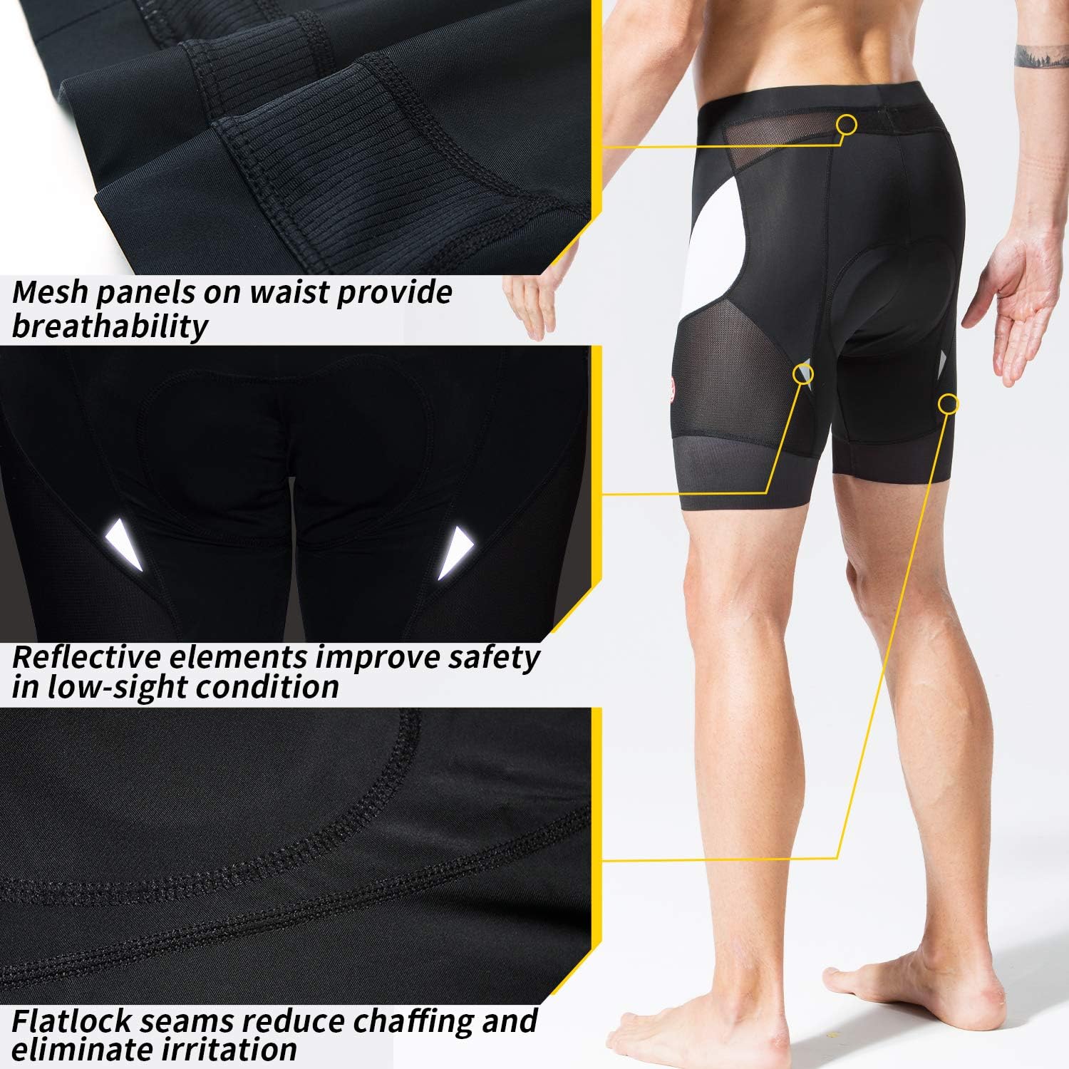 Detalle de Mens cycling shorts 4D padded comfort