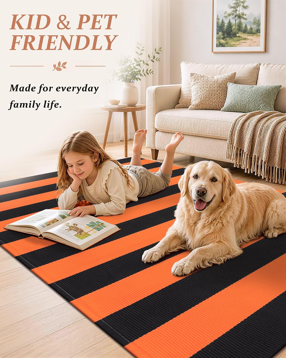 Detalle de Grandaily Cotton Rug 4' x 6