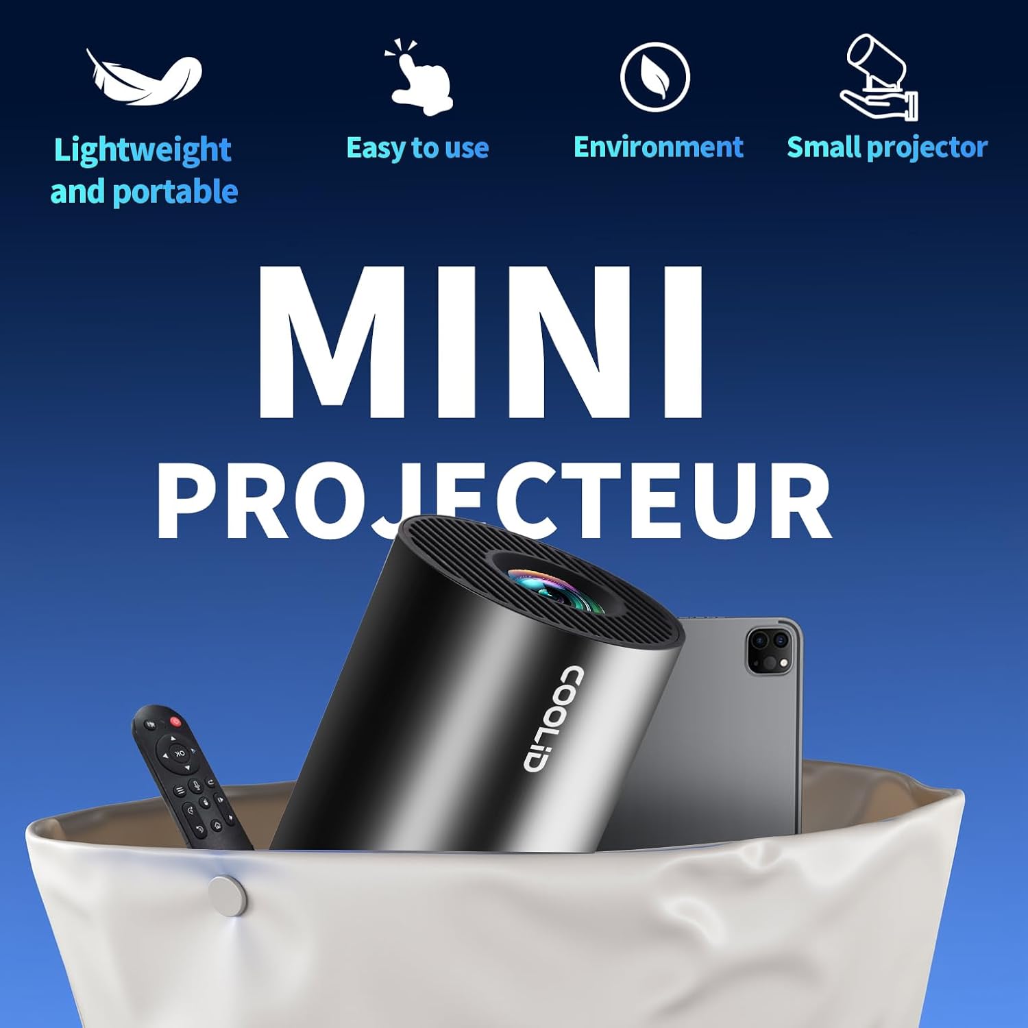 Thumbnail 4 de Coolid C2 Mini 4K Projector Support 1080P