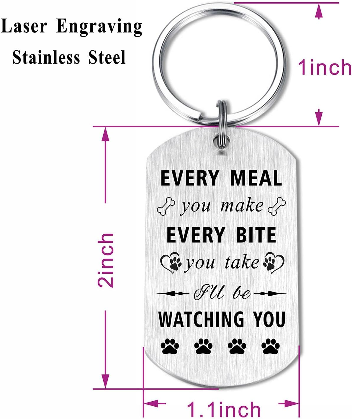 Detalle de EE&YU Dog Mum Keyring for Dog Lovers
