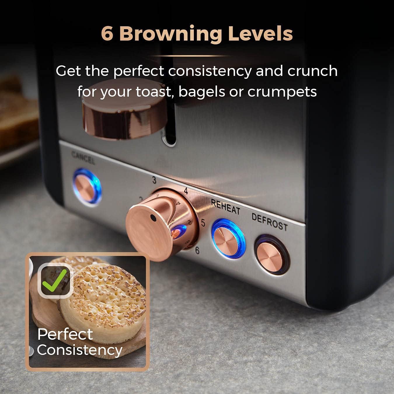 Thumbnail 3 de Tower T20036RG Cavaletto 2-Slice Toaster