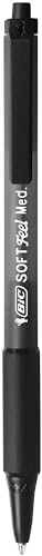 Detalle de BIC Soft FeelClic Grip: penna a sfera da 1,0 mm, confezione da 12, colore nero