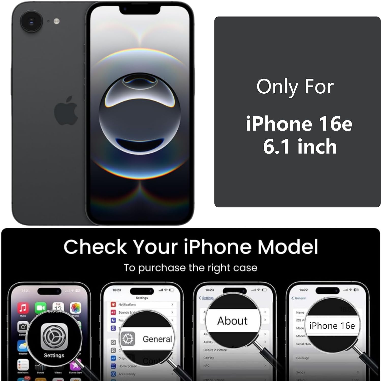 Detalle 2 de OLEPHY Handykette iPhone 16e mit Band