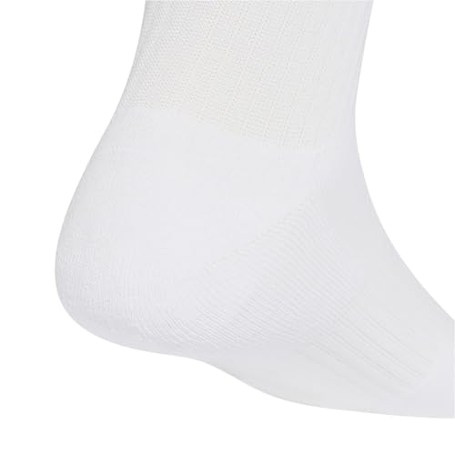 Detalle 2 de adidas 3Stripes Cushioned Sportswear Crew Socks (3 pares) – blanco / Semi Frozen Turbo / Frozen Purple, talla M