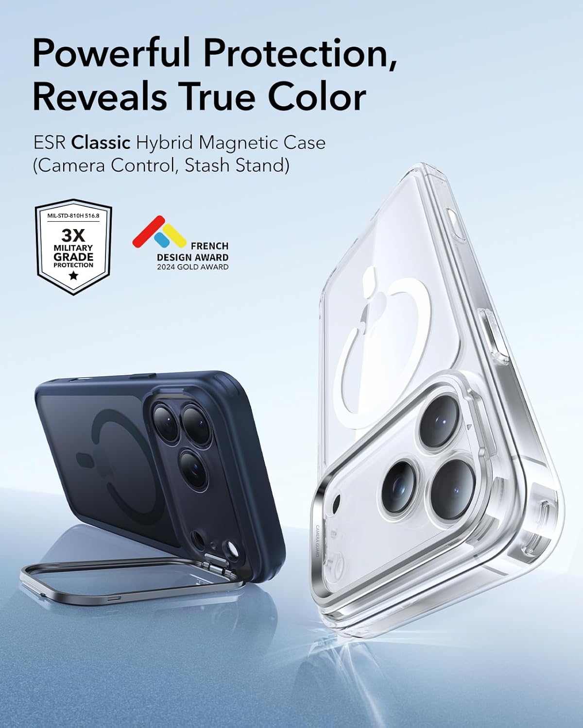 Thumbnail 1 de ESR iPhone 17 Pro Max Case with Stash Stand and MagSafe Compatibility