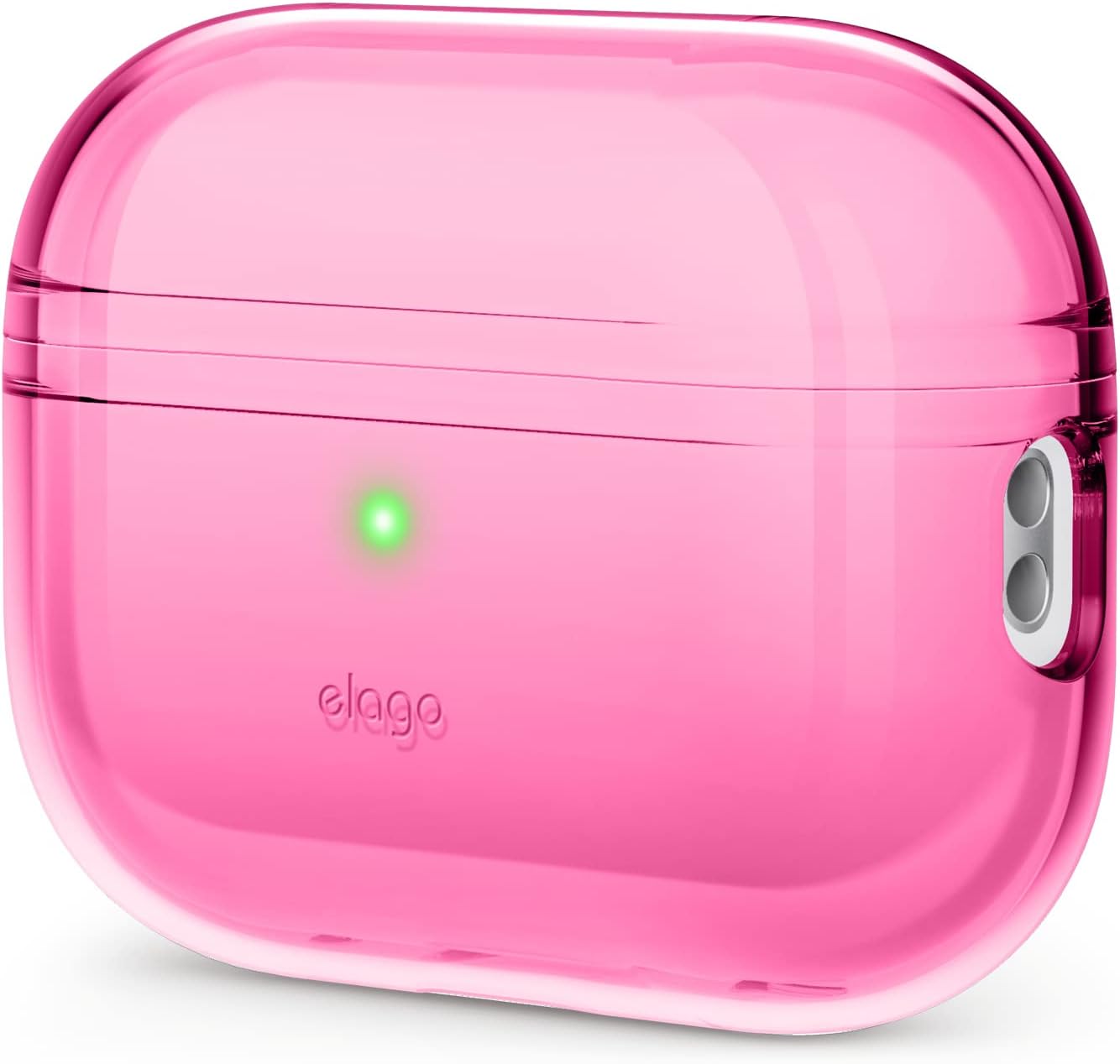 Detalle de elago Coque transparente en TPU pour AirPods Pro 2 (étui/housse de protection) – Néon Rose Vif