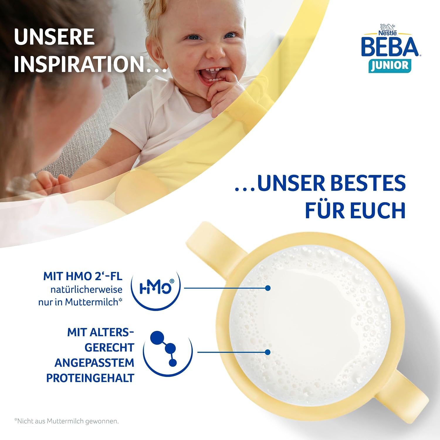 Thumbnail 2 de BEBA Junior 1-3 Jahre Milchgetränk trinkfertig – mit 2'-FL HMOs, altersgerechtem Proteingehalt, 6 x 200 ml