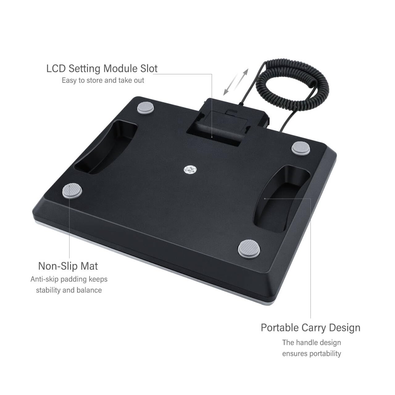 Thumbnail 4 de Anesty 200KG Parcel Scales with 10g Accuracy – Digital postal and parcel scale with LCD, hold/tare and USB or battery power