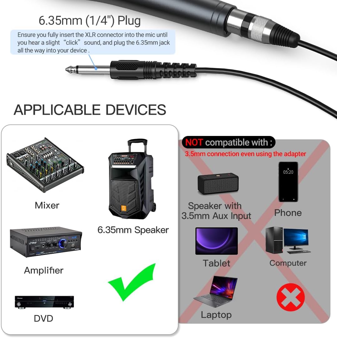 Thumbnail 3 de FIFINE K6 Karaoke Dynamic Microphone — Wired 1/4" (6.35mm) vocal mic for live singing