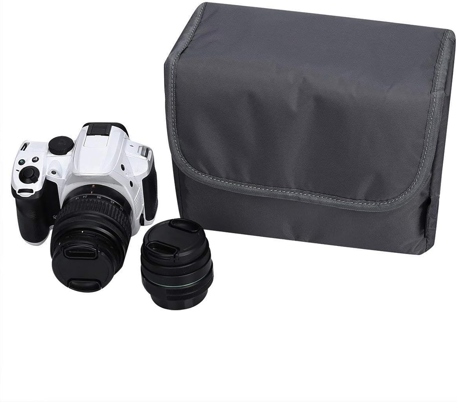 Detalle de S-ZONE custodia imbottita pieghevole impermeabile antiurto per fotocamera DSLR/SLR/TLR (grigio)