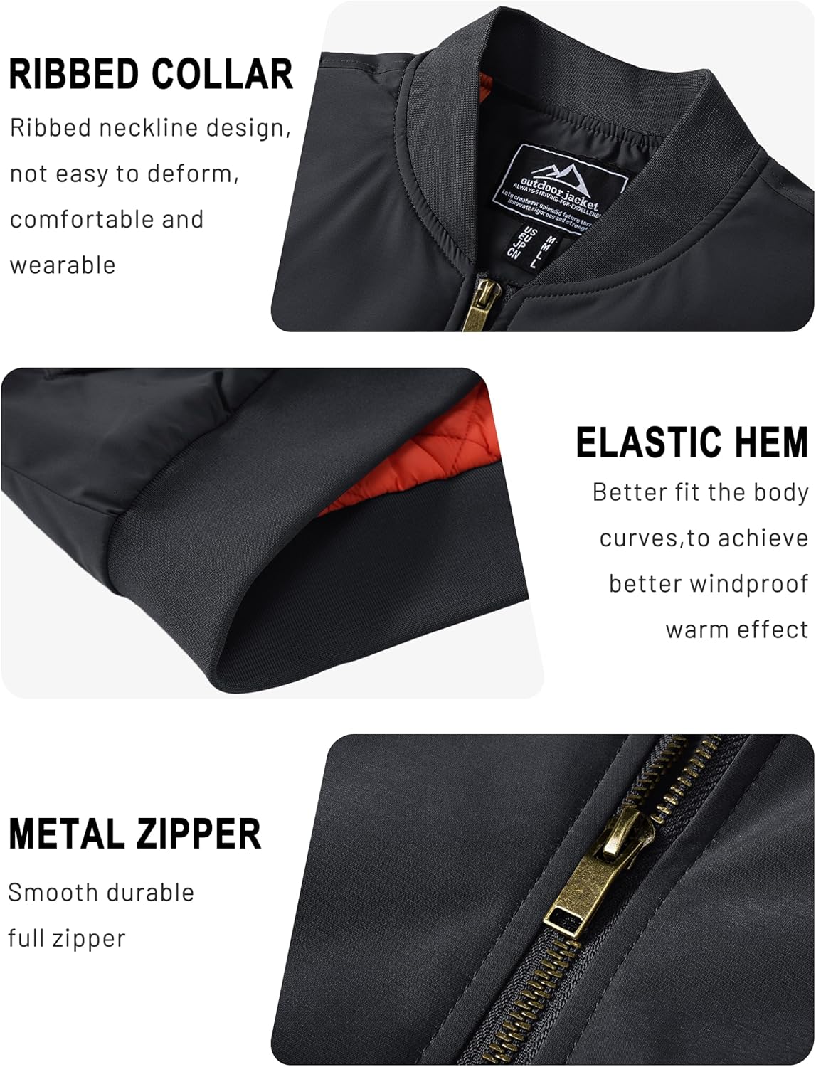 Thumbnail 5 de TACVASEN Bomber Jacket 1 Warm Windbreaker