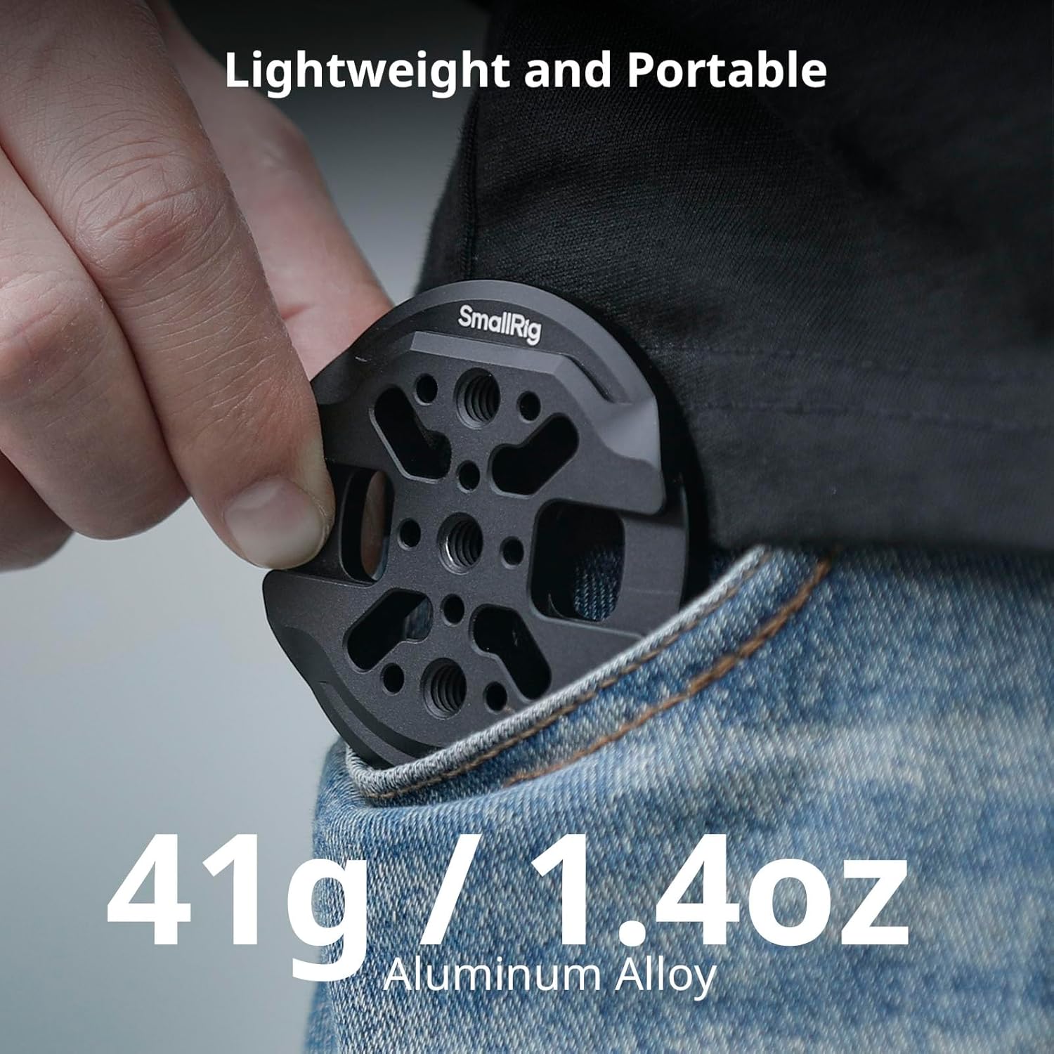 Detalle de SmallRig 5155 magnetische Handyhalterung für iPhone mit Blitzschuh-Halterung und 1/4-20-Gewinde
